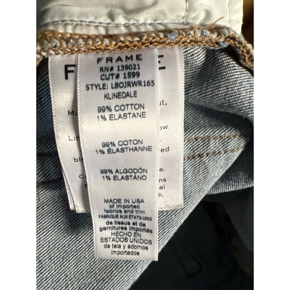 Frame Denim Blue Cropped Ankle Jeans - Picture 5 of 5